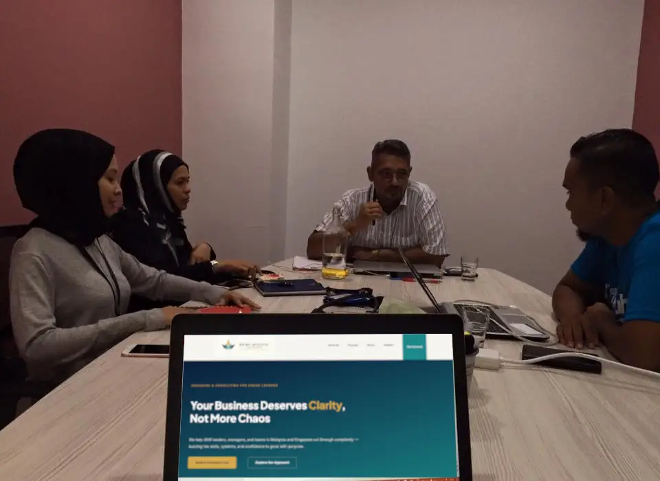 A diverse team in discussion